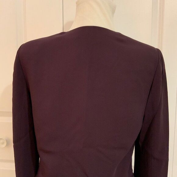 Rebecca Taylor Blazer Purple Open Style Size 6 - Picture 7 of 11